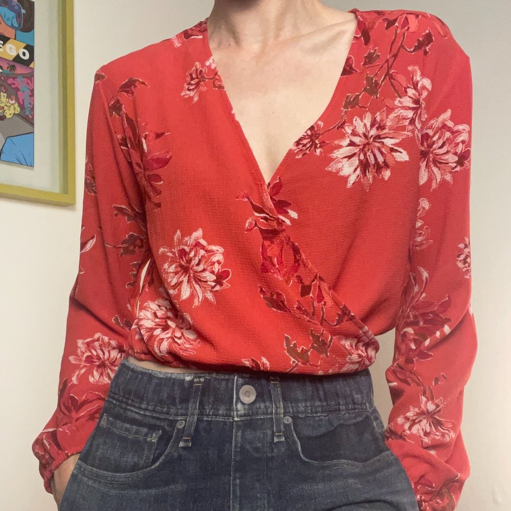 Leith Cross Front Tropic Blouse